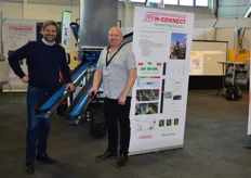 Han Smits en Joris Jans van Munckhof Fruit Tech Innovators, zij presenteerden een innovatief oogstregistratie systeem de M-Connect